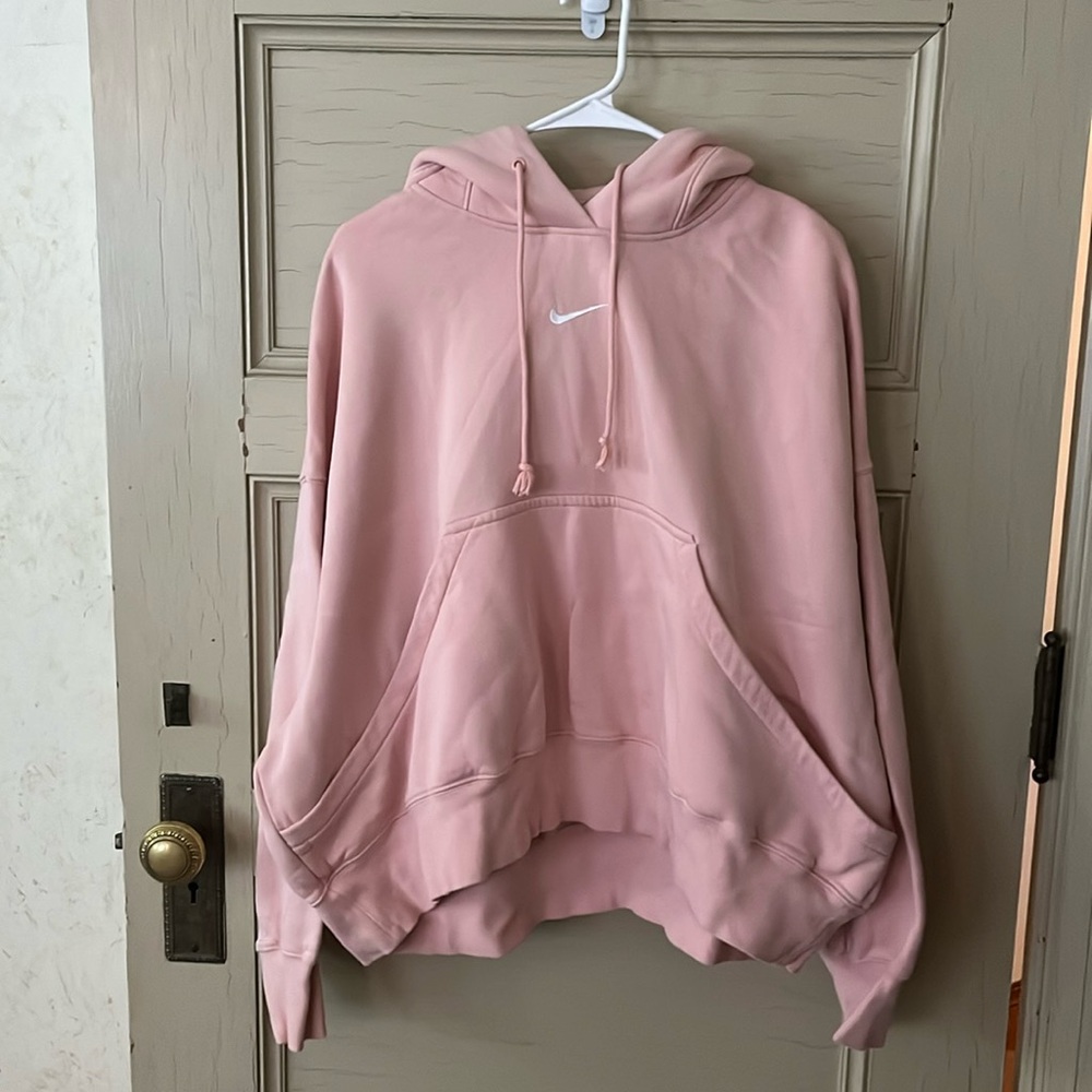 Pink Nike hoodie